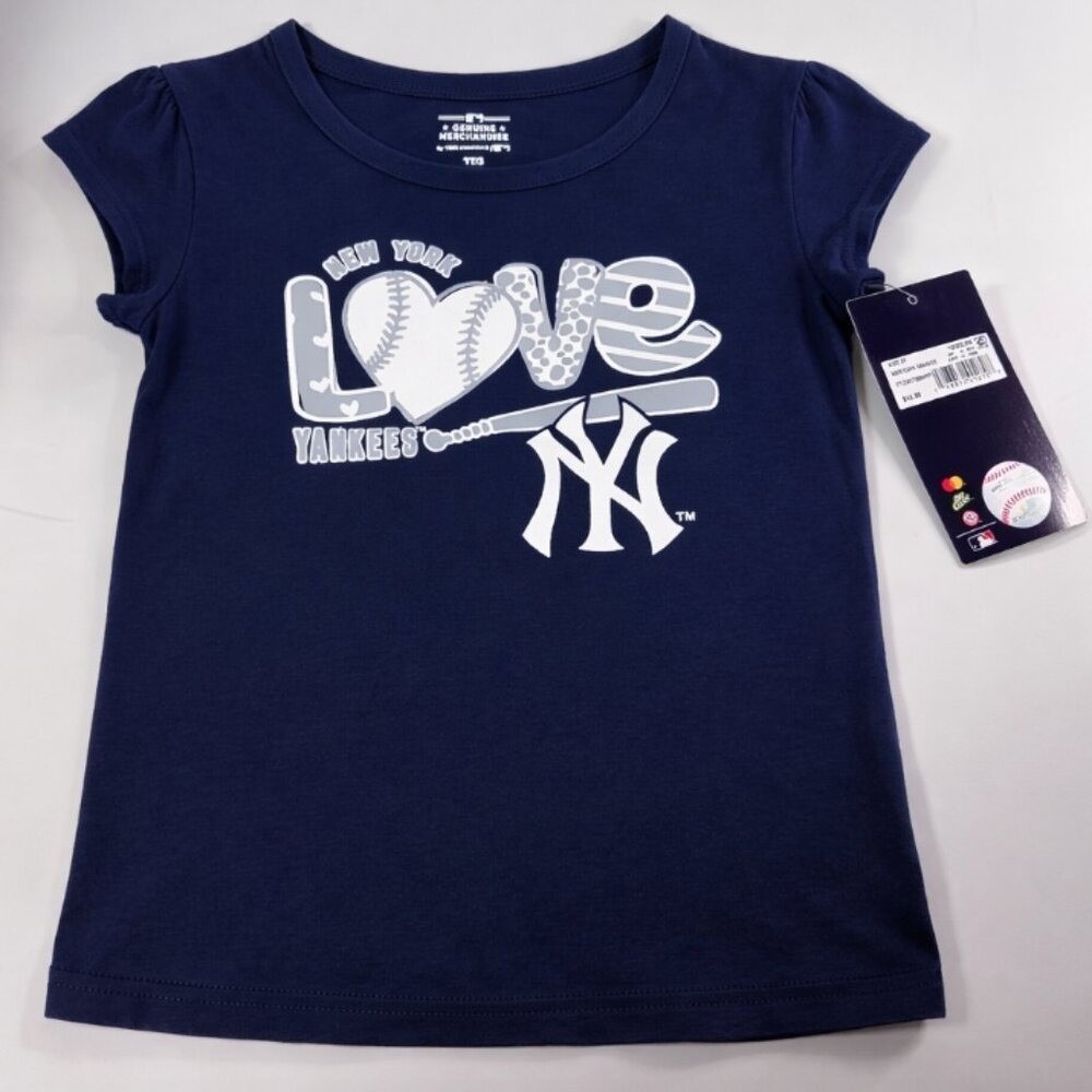 MLB New York Yankees Toddler Girls T-Shirt, Size 4T, NWT